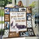 boston terrier dog e quilt derqtx d2487430