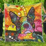 boston terrier premium quilt dean russo art d2484047