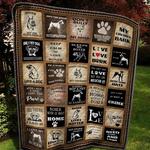 boxer dog when i need a hand i found you paw quilt blanket great customized blanket gifts for 0