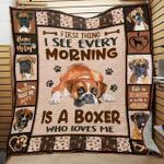 boxer is a boxer quilt blanket christmas christmas gifts merry christmas holiday gifts gift 0