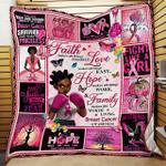breast cancer awareness black woman quilt blanket d2448949