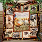 brittanys with bird hunting like quilt blanket d2414299