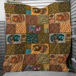 brown cat quilt blanket quilt d2415042