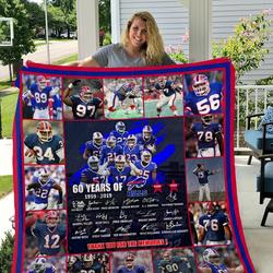 Buffalo Bills Quilt Blanket I1D2