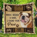 bulldog bulldog paws quilt blanket dhc31121015td d2447086