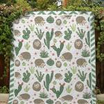 cactus and hedgehog clt140611 quilt blanket d2480108