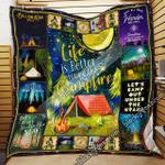 camping life is better at the campfire quilt blanket d2448704