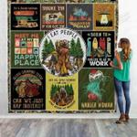 camping meet me at my happy place quilt blanket great customized blanket gifts for birthday 0