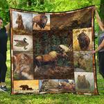 canada animals rustic style premium quilt bn quilt d2420581