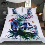 candid cold art skull printed bedding set bedroom decor d2126527