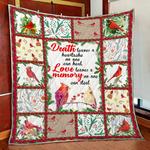 cardinal bird love leaves a memory no one can steal quilt blanket great customized blanket gifts 0