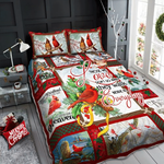 cardinal christmas quilt bedding set tn141181 d2220567
