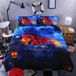 castle party halloween skeleton letter over printed bedding set bedroom decor d2126121