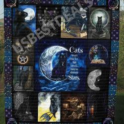 Cat Beautiful Flower Cat U Quilt Lm