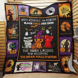 Cat Black Cat Are Seen Quilt Blanket Dhc31121139Td