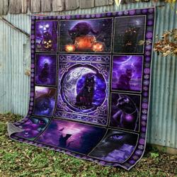 Cat Black Magic Cat Quilt Blanket Dhc31121012Td