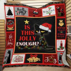 Cat Christmas Quilt Blanket ABC07112525