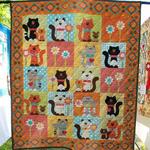 cat chrysanthemum quilt blanket quilt d2416411
