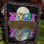 cat in the reflection quilt blanket quilt d2416141