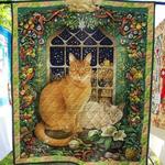 cat in warm house quilt blanket quilt d2416119