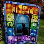 cat look far away quilt blanket quilt d2416080