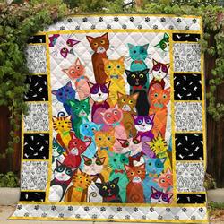 Cat Printed Quilt Blanket Dhc1501596Vt