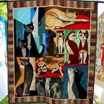 cat the meeting quilt blanket quilt d2416388
