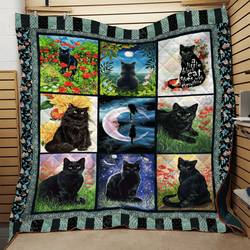 Cats Darkness Eyes Ah Quilt Derqal
