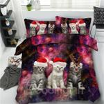 cats with christmas hat galaxy clh2210028b bedding sets d2232606