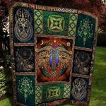 celtic deer th2509117cl quilt blanket d2414120