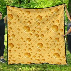 Cheese Surface Cl12100145Mdq Quilt Blanket