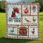 chicken stop staring at my cock quilt blanket great customized blanket gifts for birthday 0