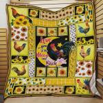 chicken sunflower i love you to the moon and back quilt blanket great customized blanket gifts 0