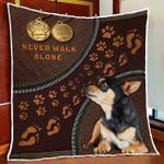 chihuahua never walk alone quilt blanket d2448947
