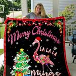 christmas flamingo quilt blanket d2450967