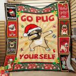 christmas go pug yourself quilt blanket great customized blanket gifts for birthday christmas 0