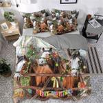 christmas horse merry christmas printed bedding set bedroom decor d2230728