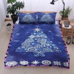 christmas pine tree blue bedding set bedroom decor d2227898