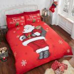 christmas santa claus snowflake printed bedding set bedroom decor d2230824