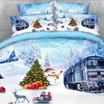 christmas snowman and train clh270926b bedding sets d2235264