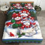 christmas snowman happy life bedding set bedroom decor d2228099