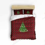 christmas tree red plaid bedding set bedroom decor d2231366