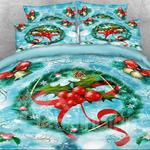 christmas wreath with red berries dac181106 bedding set d2221136