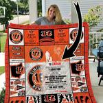 cincinnati bengals personalized name quilt blanket d2451385