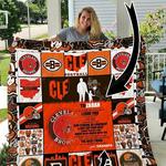 cleveland browns personalized name quilt blanket d2418605