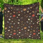 coffee bean leave pattern dhcdhc dt1910 quilt blanket d2412028
