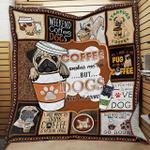 coffee wakes me up but dogs keep me going quilt blanket great customized blanket gifts for 0