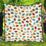 colorful american football ball pattern dhcdhc dt1910 quilt blanket d2412062