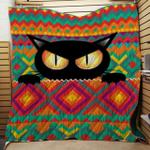 colorful black cat quilt blanket ver 2 d2451553