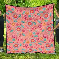 Colorful Candy Pattern DHCDHC DT1910 Quilt Blanket